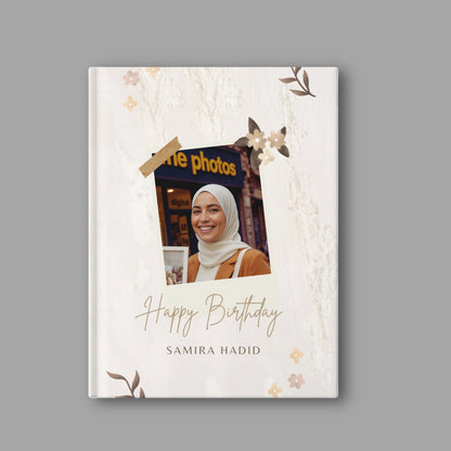 Elegant Floral Birthday Album