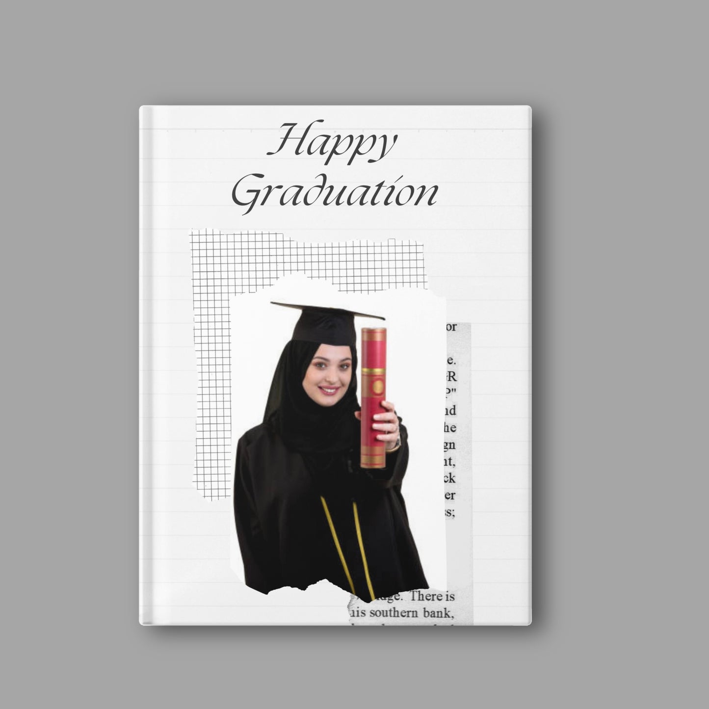 Minimalist White Graduation Album