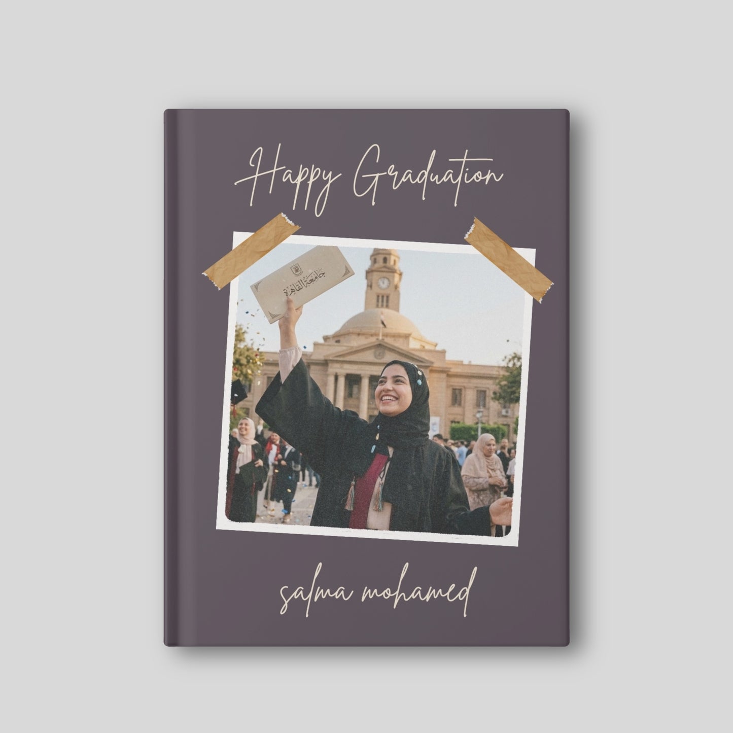 Elegant Deep Plum Graduation Album
