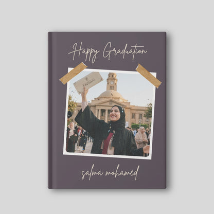 Elegant Deep Plum Graduation Album