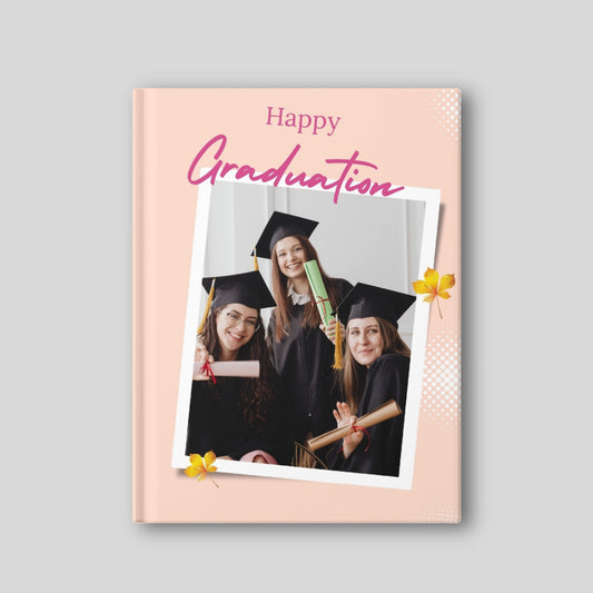 Vibrant Peach Graduation Album